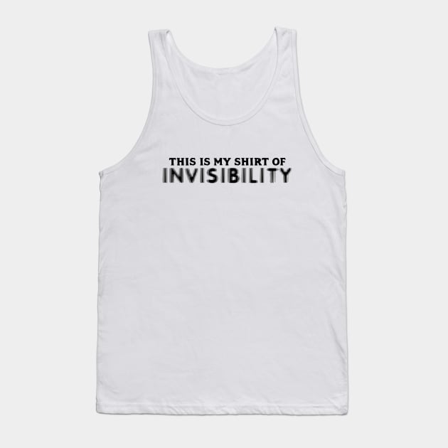 This is my Shirt of Invisibility Magic Item RPG Dark Tank Top by Wolfkin Design